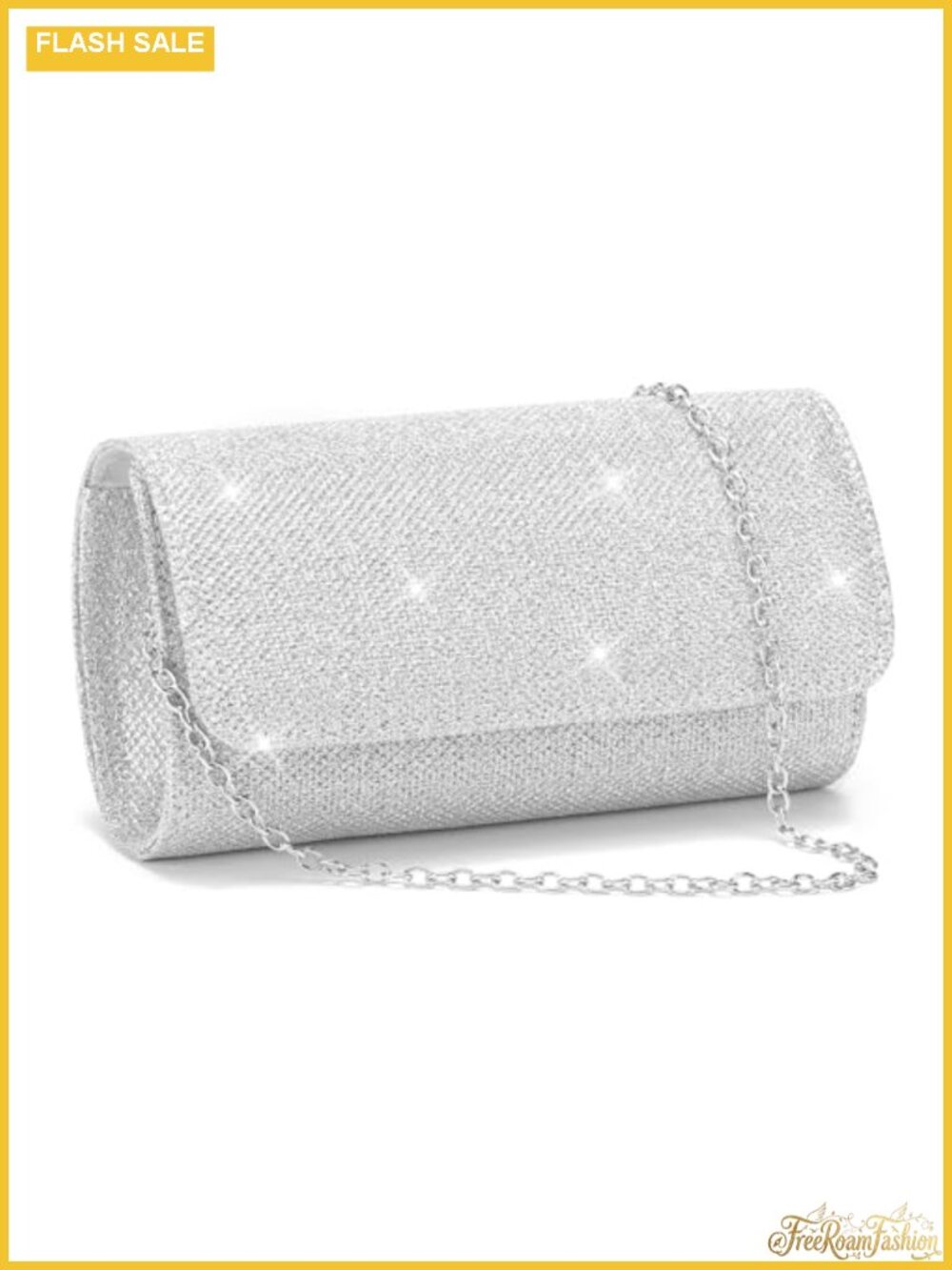 Sparkling Envelope Clutch Bag Women Evening Purse Detachable Chain